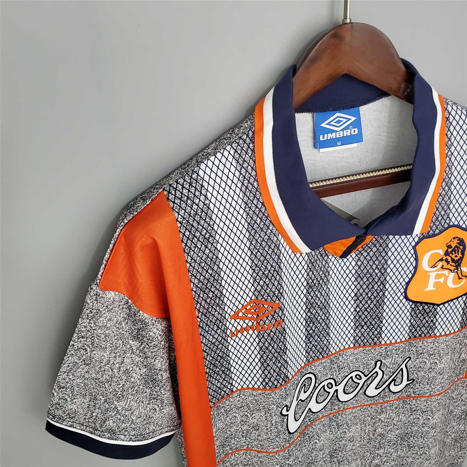 1994/1996 Chelsea Away Grey Retro Football Shirt