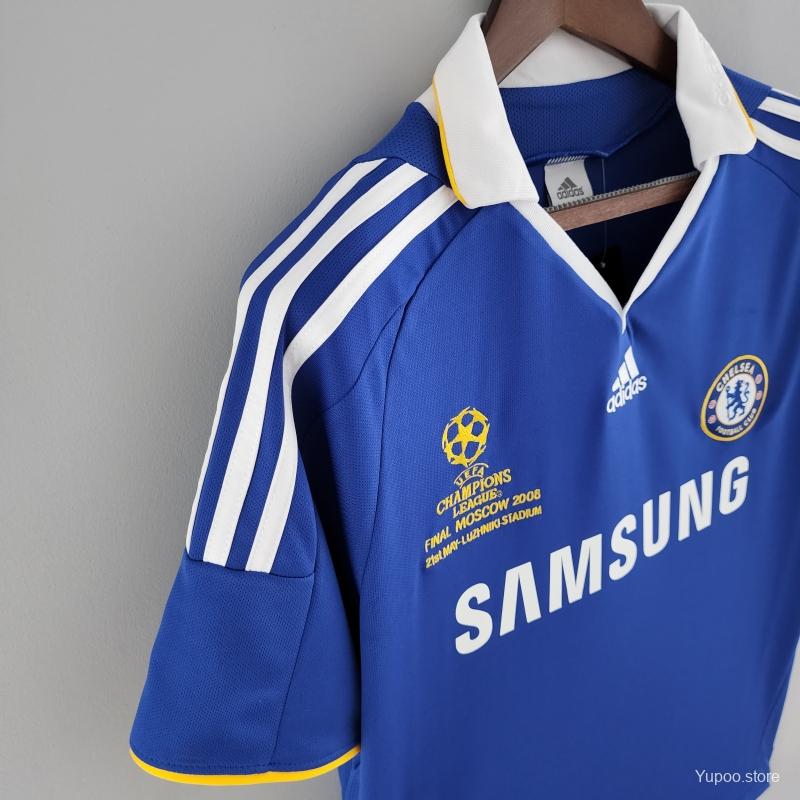 2008/2009 Chelsea Home Retro Shirt Champions League Final Moscow