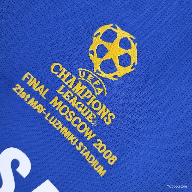2008/2009 Chelsea Home Retro Shirt Champions League Final Moscow