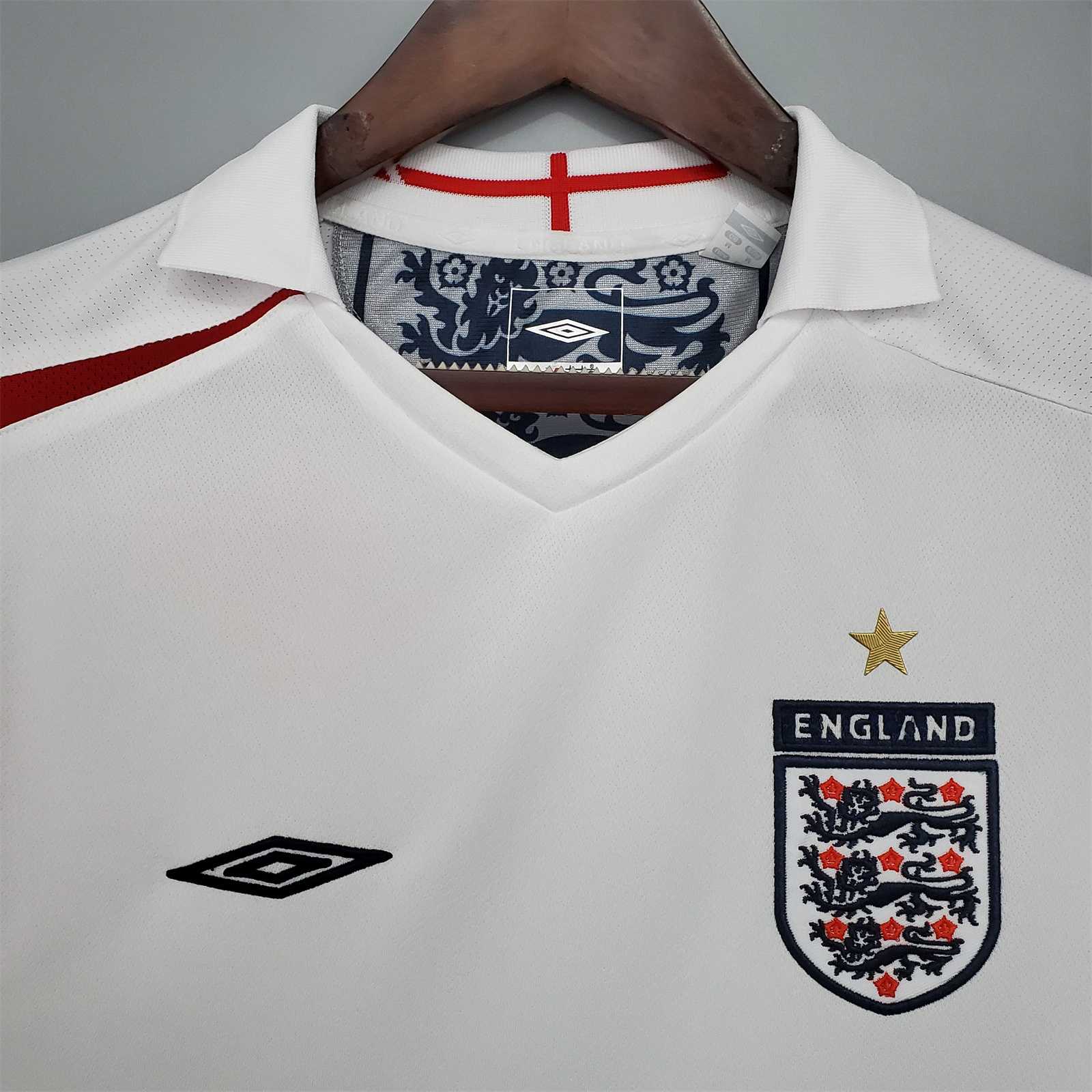 2006 England Home Retro Football Shirt World Cup