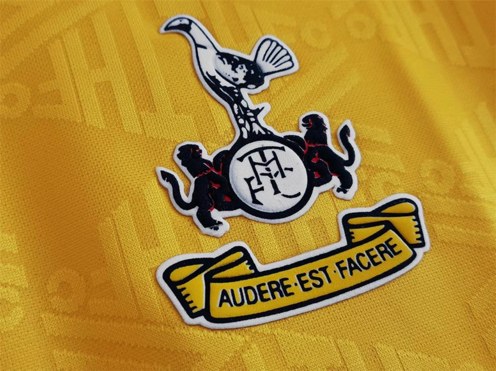 1992/1995 Tottenham Away Yellow Retro Football Shirt
