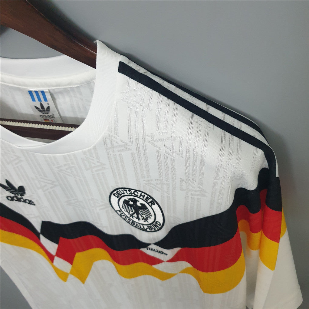 1990 Germany Home Retro Football Shirt World Cup - Festival Paul Kalkbrenner Dj