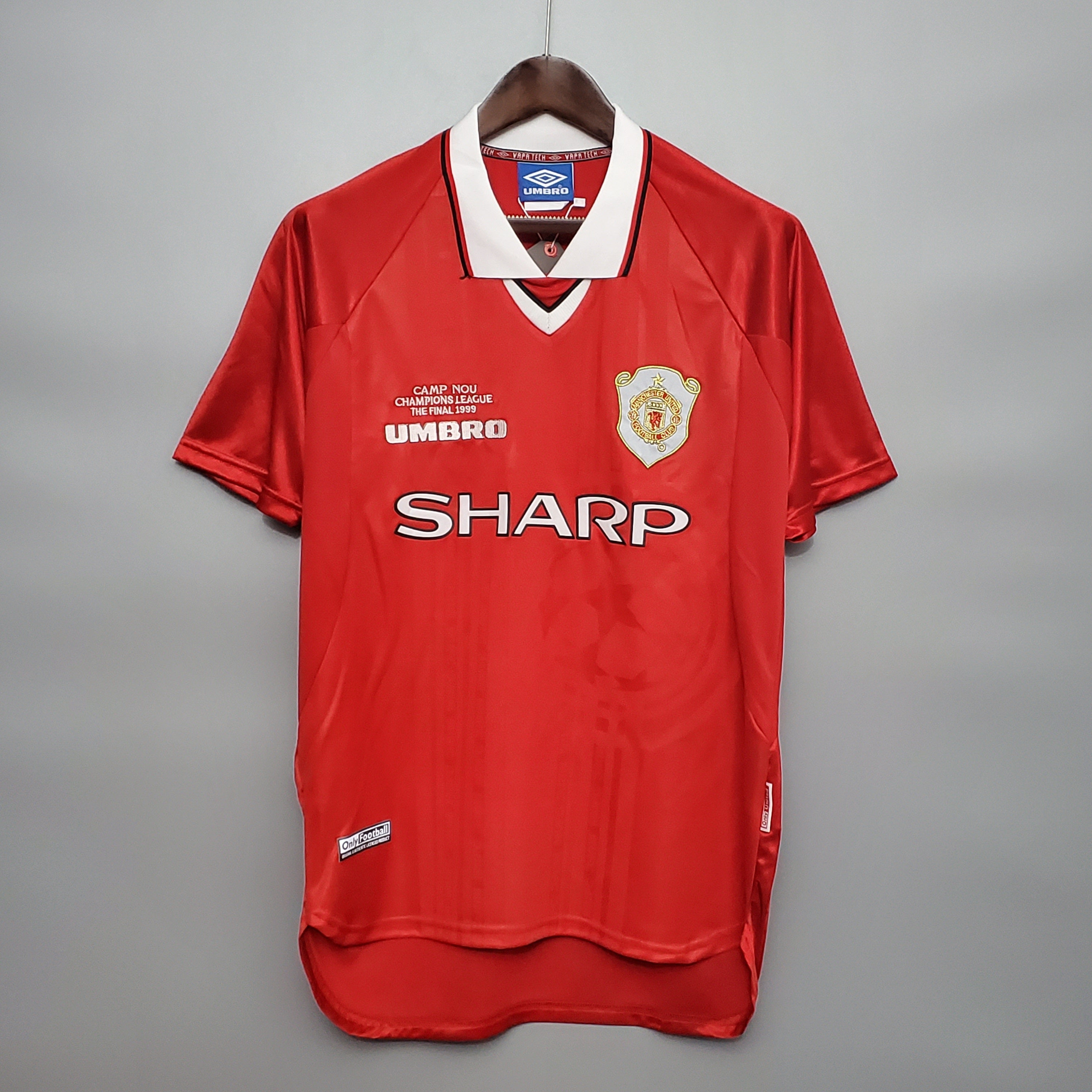 1999/2000 Manchester United Home Retro Football Shirt Champions League Final