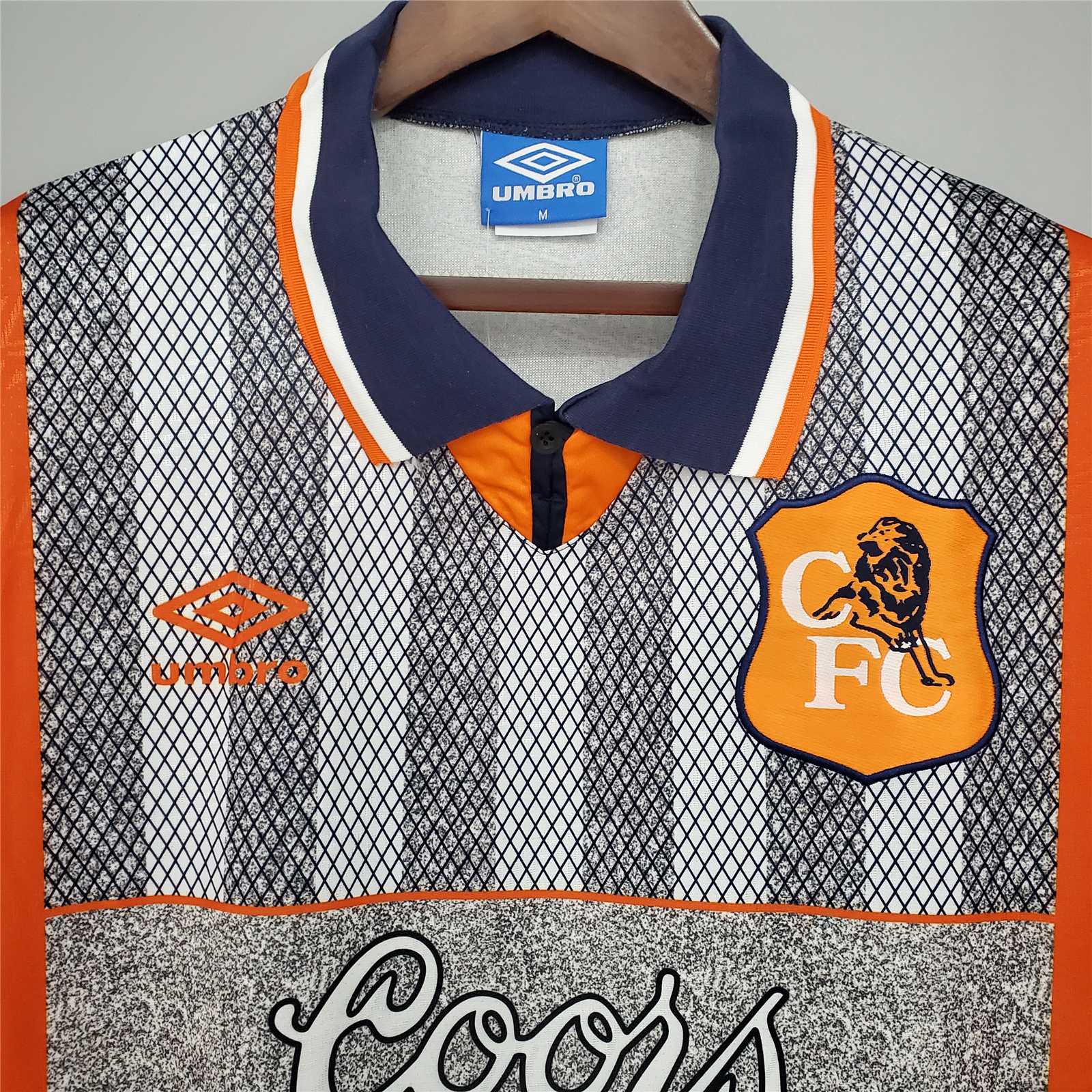 1994/1996 Chelsea Away Grey Retro Football Shirt
