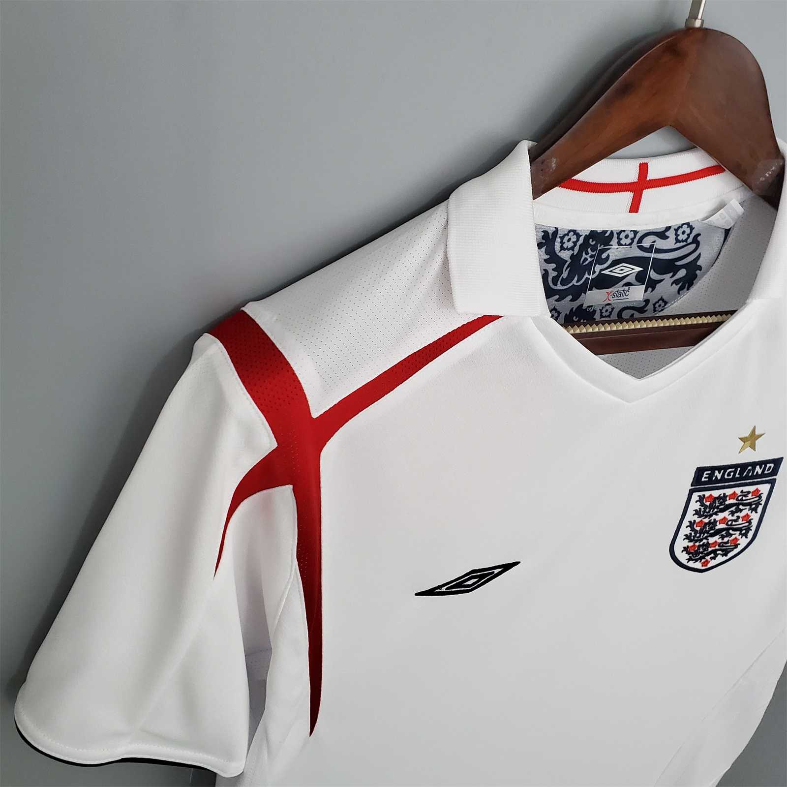 2006 England Home Retro Football Shirt World Cup