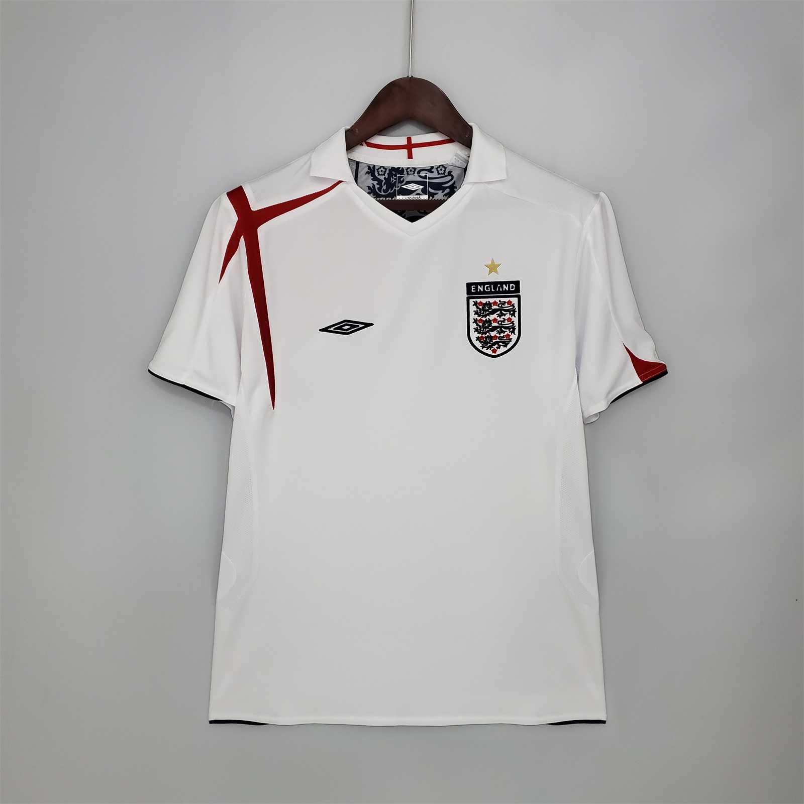 2006 England Home Retro Football Shirt World Cup
