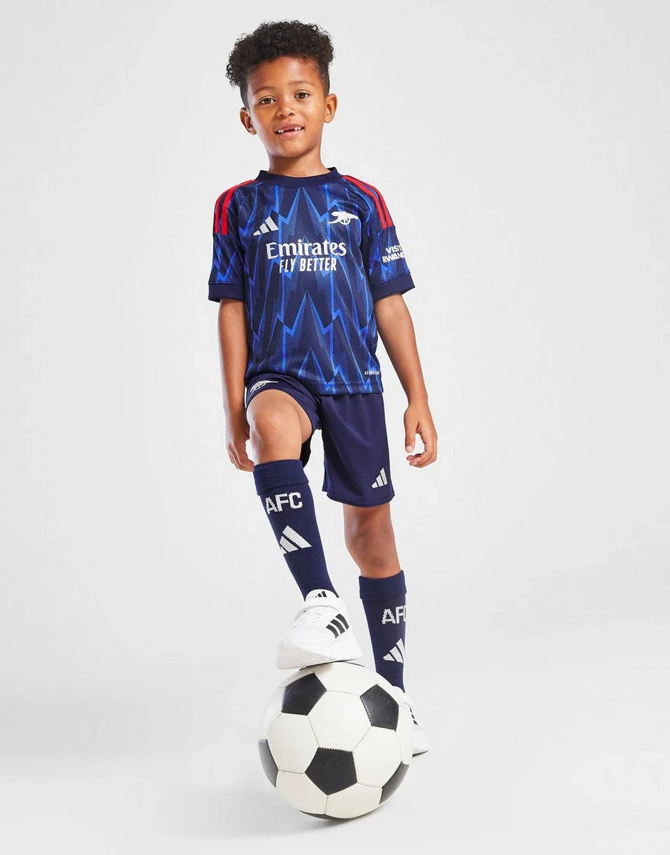 2025-26 Arsenal Kids Football Kit Away