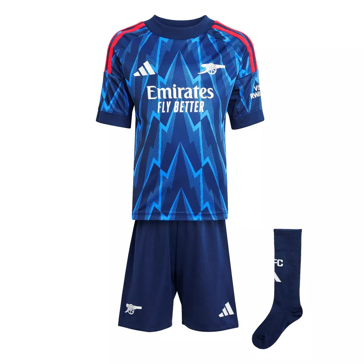 2025-26 Arsenal Kids Football Kit Away
