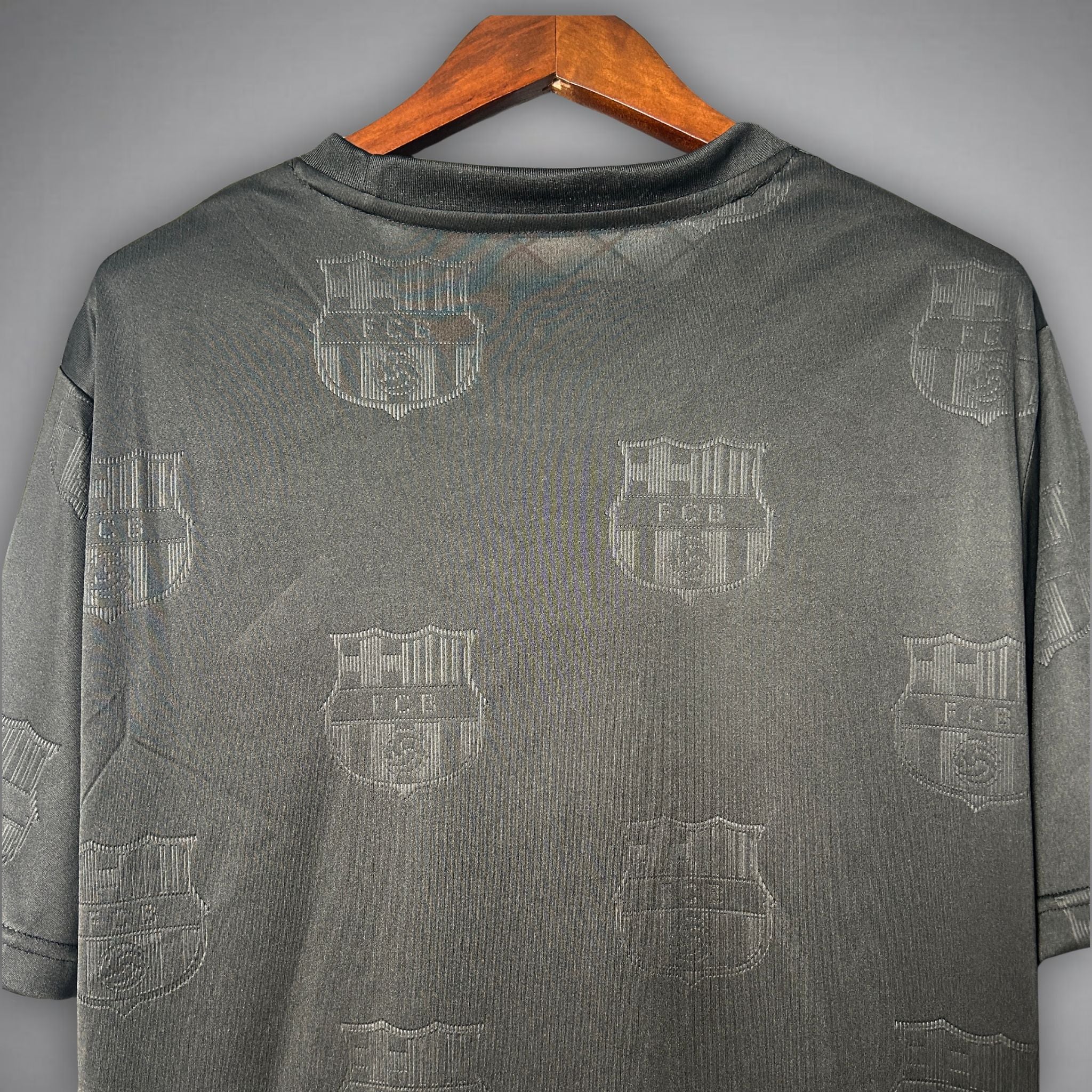 fc barcelona noir camp shirt