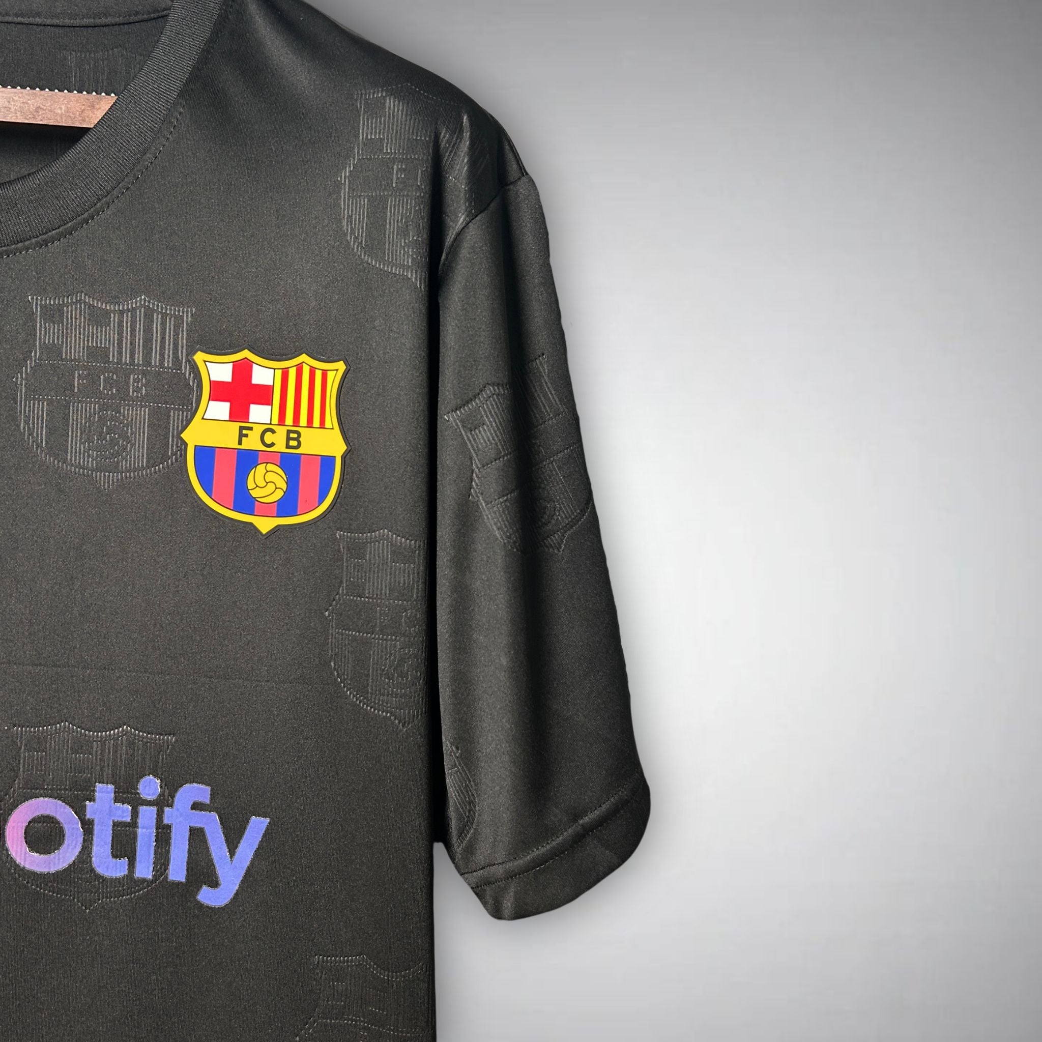 fc barcelona noir camp shirt