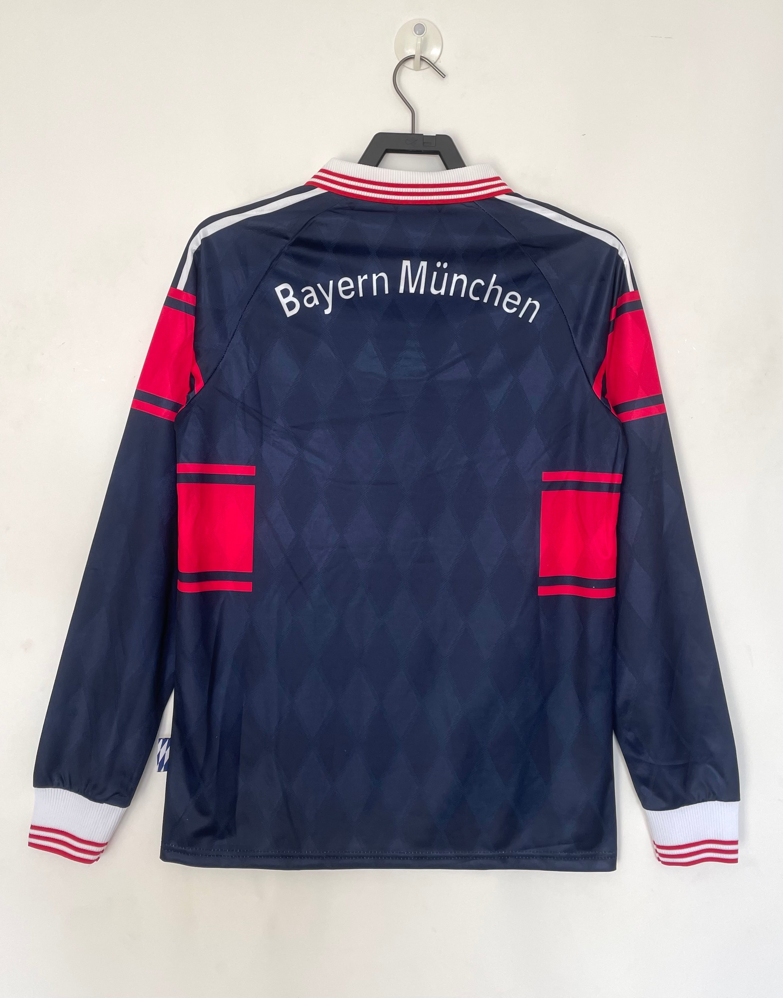 1997-99 Bayern Munich Retro Long Sleeve Shirt-Away