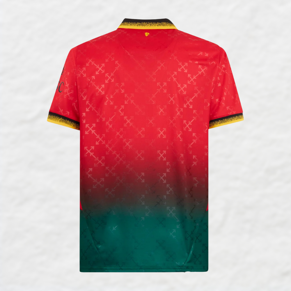 2024 25 ac milan off white shirt red limited edition