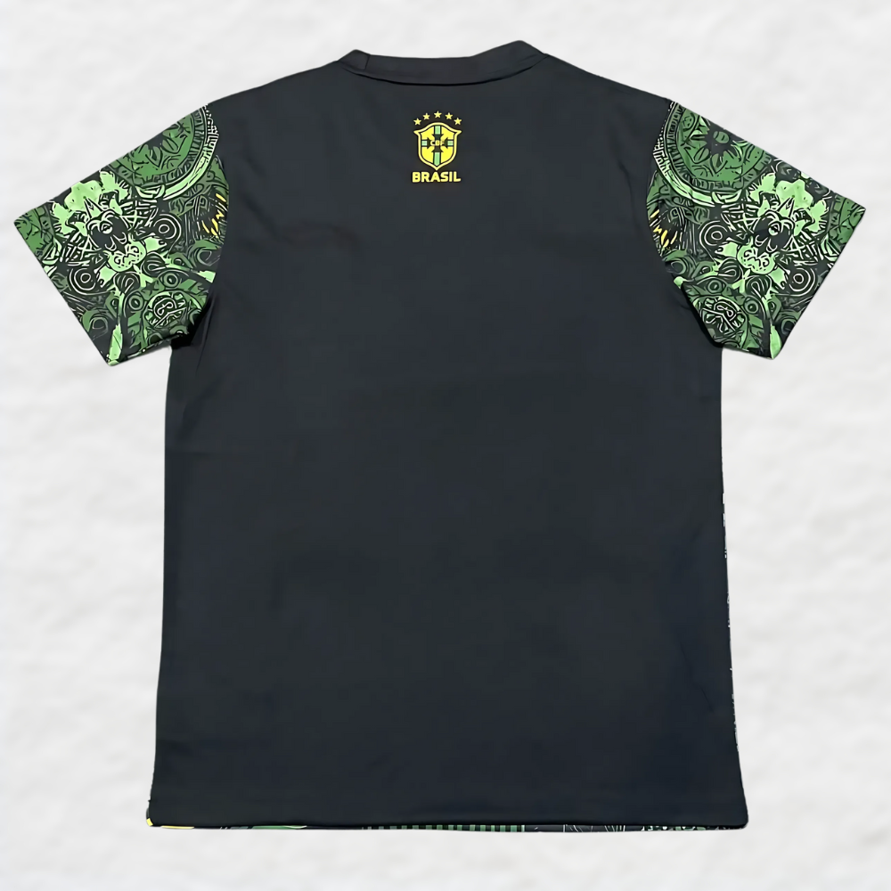 2024 25 brazil christ the redeemer shirt green special edition