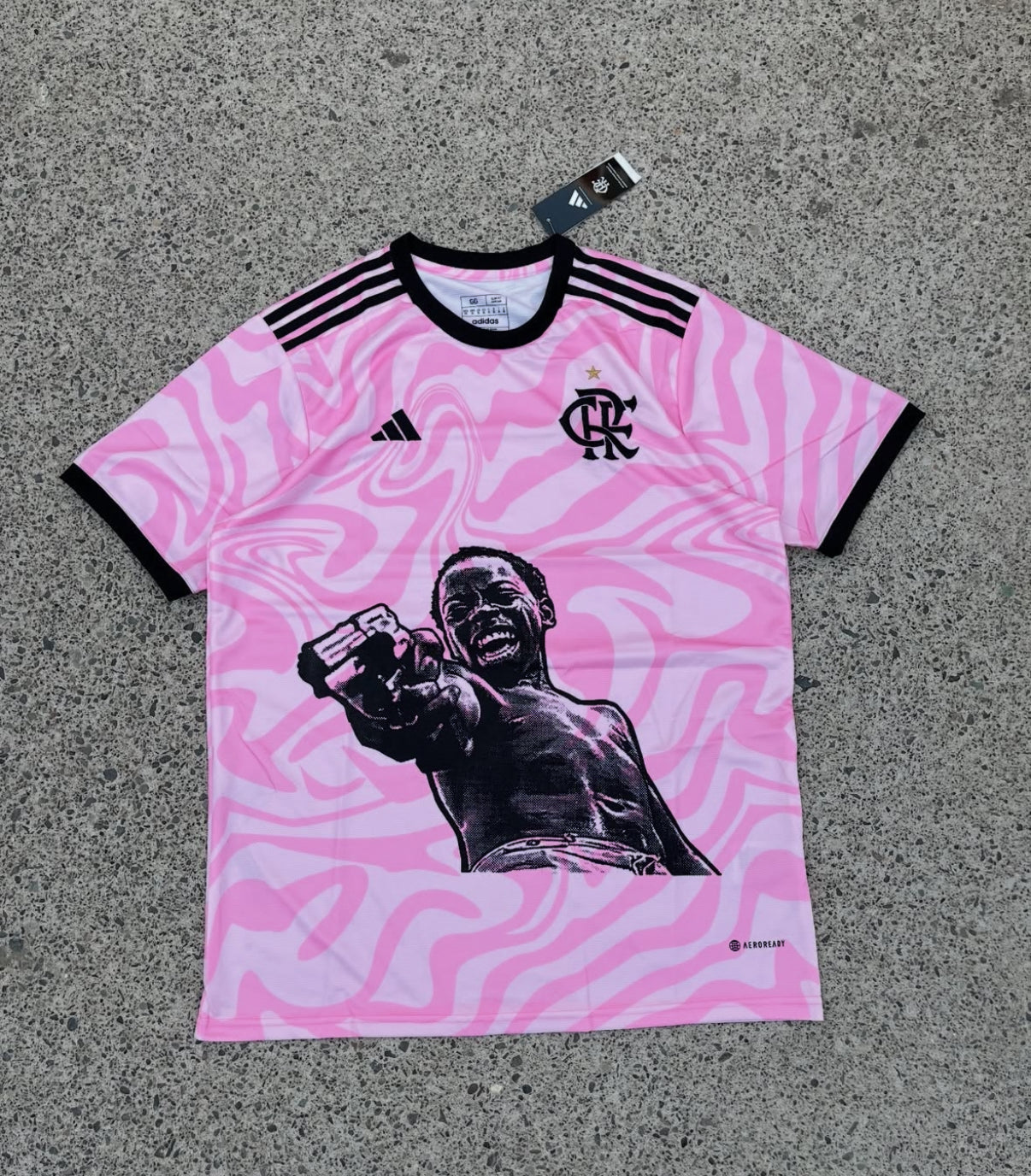 flamengo city of god ze pequeno shirt pink limited edition