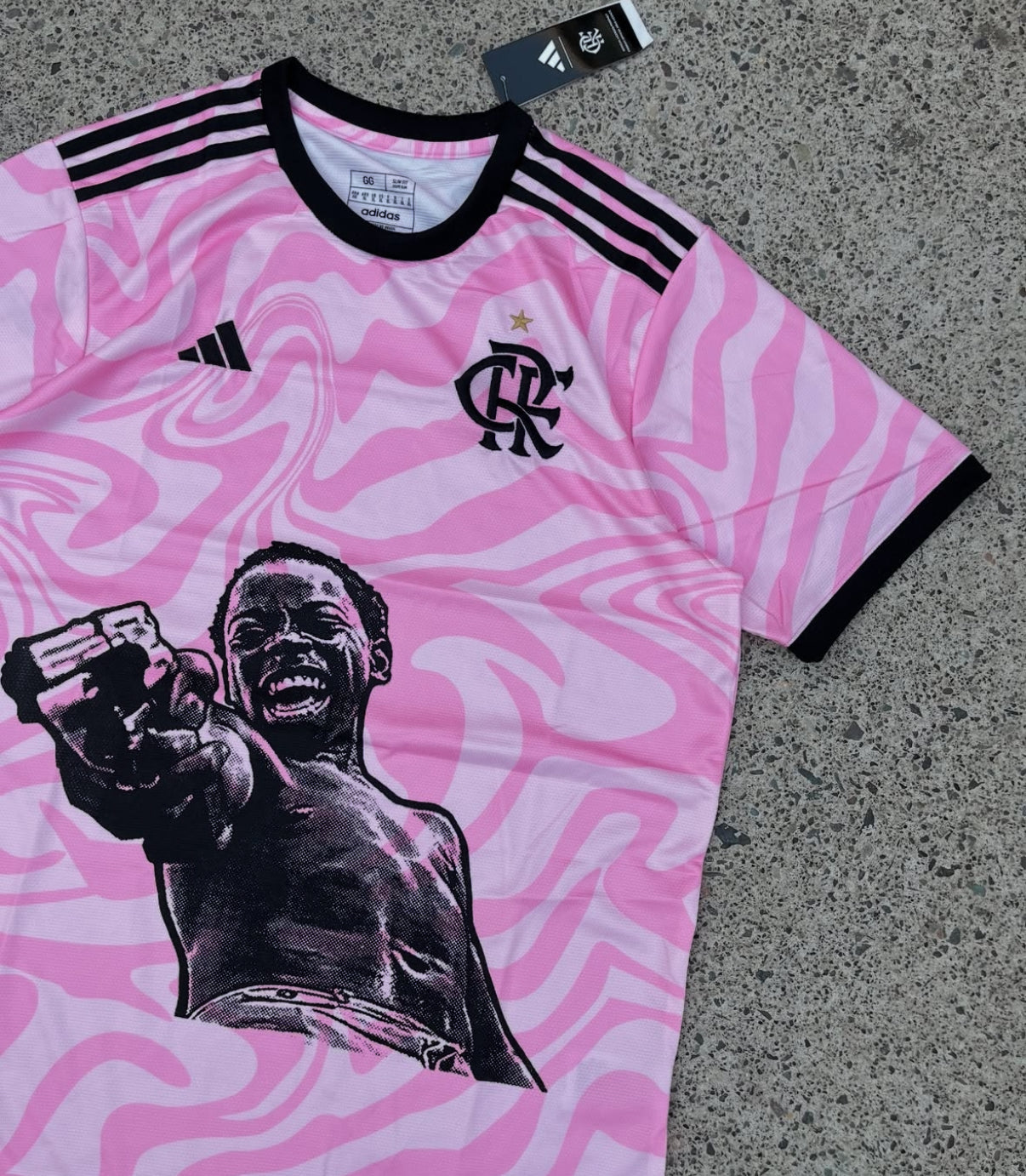 flamengo city of god ze pequeno shirt pink limited edition