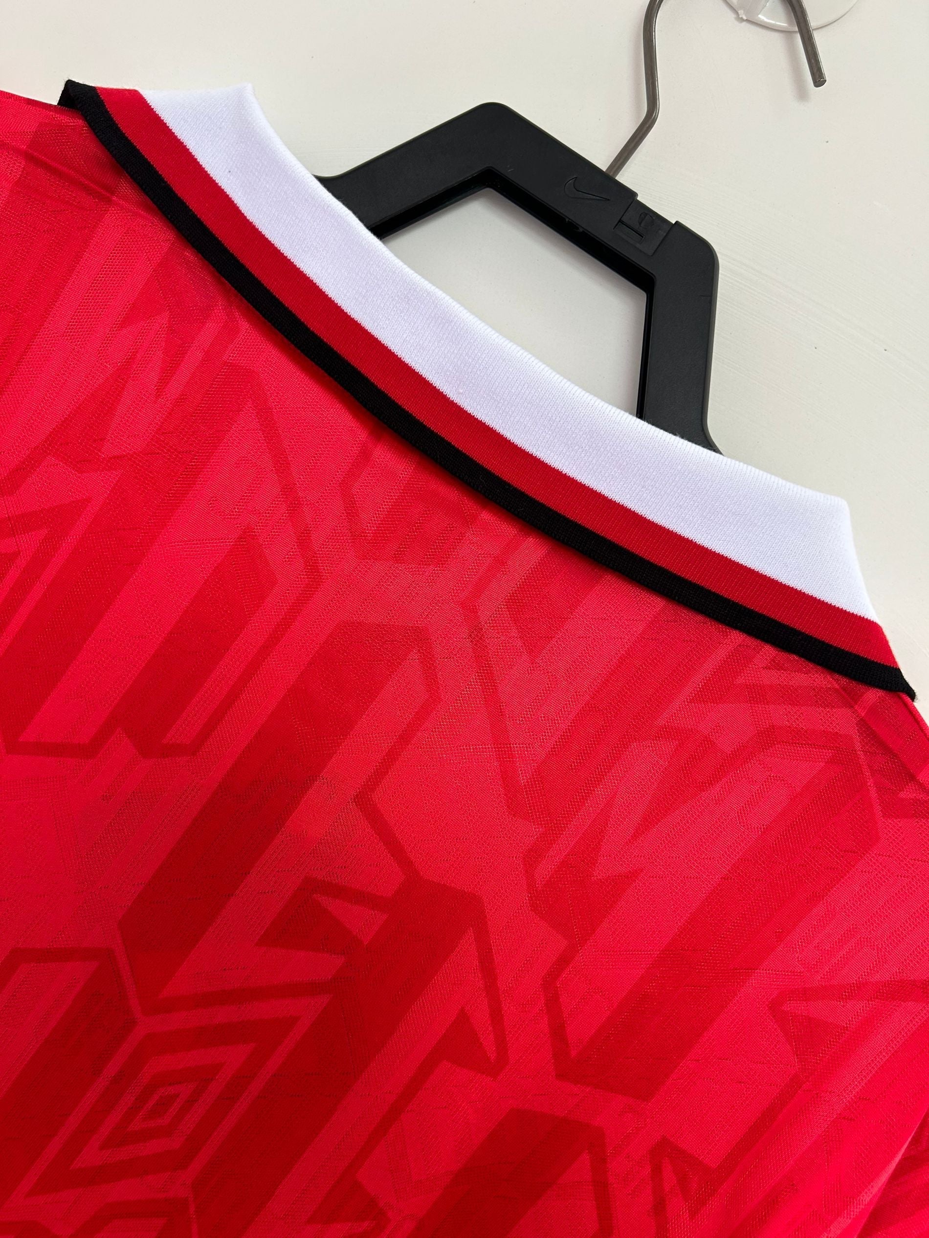 1992-94 Manchester United Retro Long Sleeve Shirt-Home