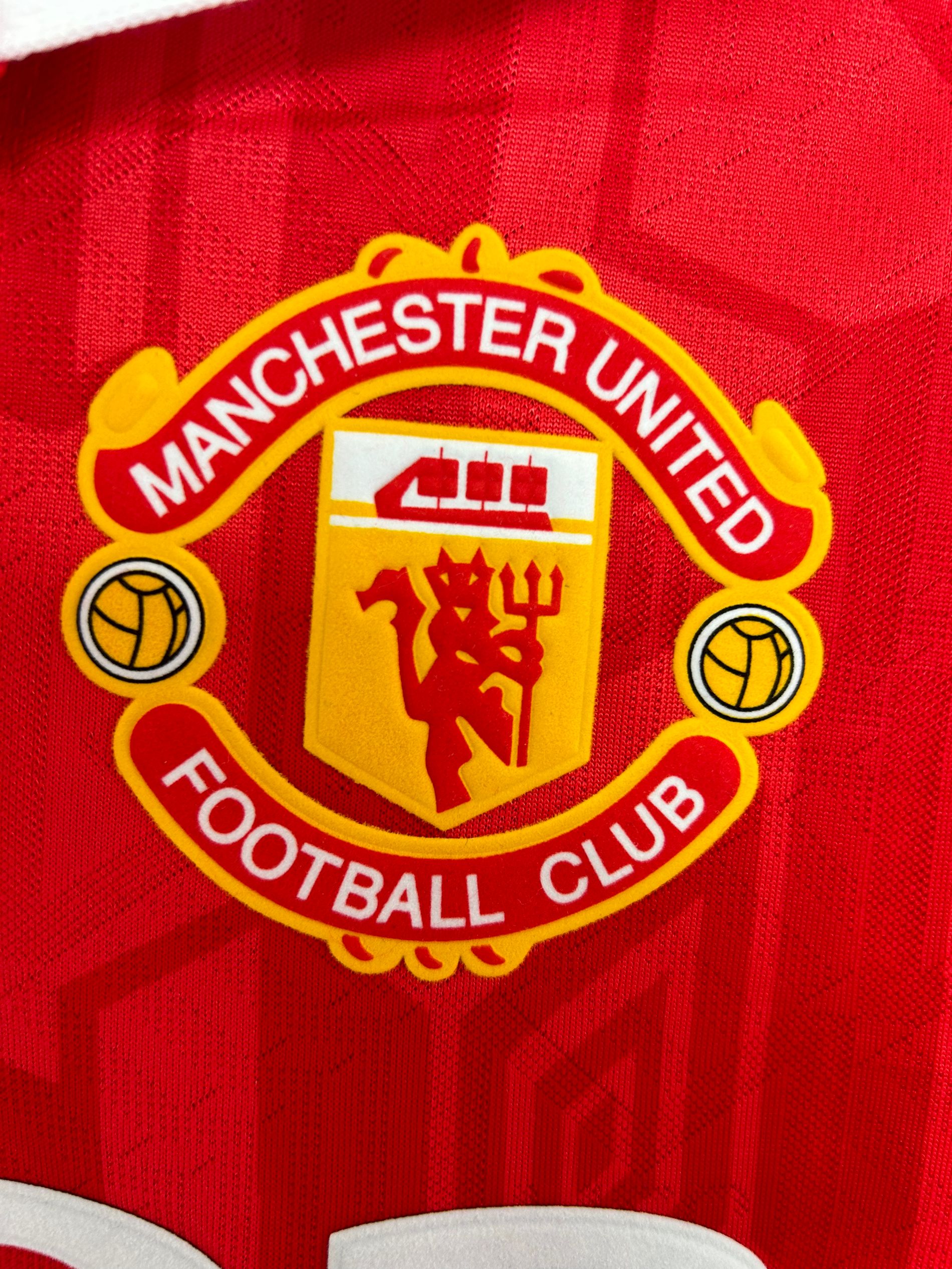 1992-94 Manchester United Retro Long Sleeve Shirt-Home