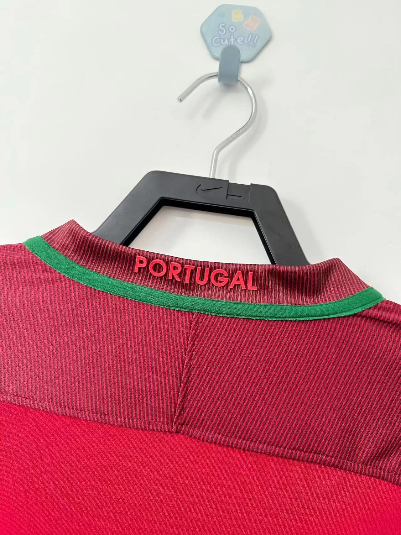 2016 Portugal Retro Long Sleeve Shirt-Home