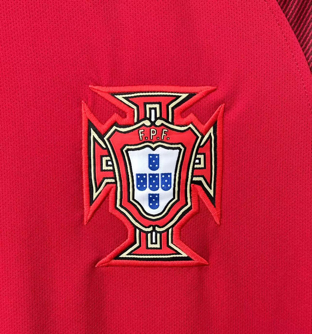 2016 Portugal Retro Long Sleeve Shirt-Home
