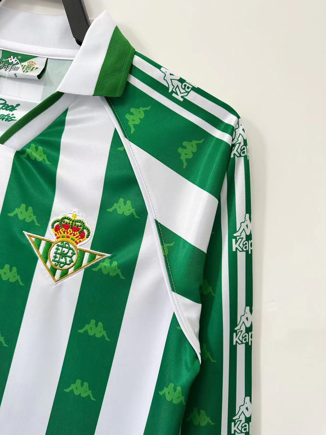 1995-97 Real Betis Retro Long Sleeve Shirt-Home