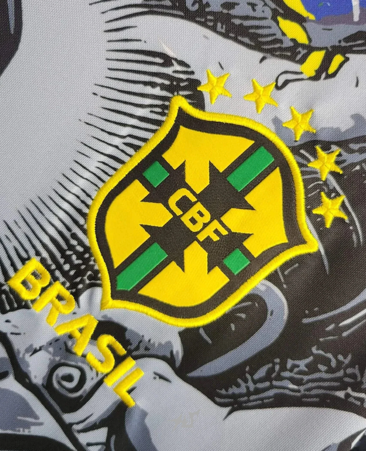 Brazil Jesus Corteiz Shirt - Black Special Edition