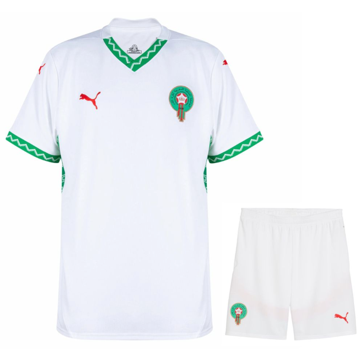 morocco 2025 kids football kit away