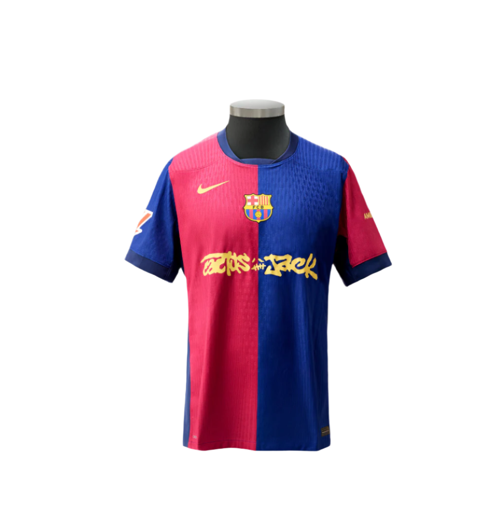 fc barcelona travis scott shirt player version