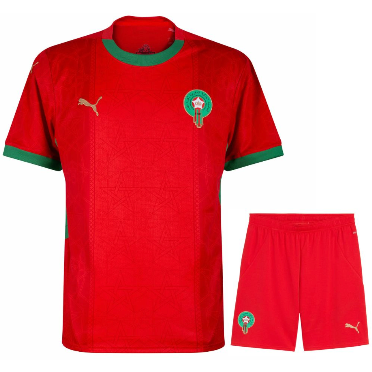 morocco 2025 kids football kit home