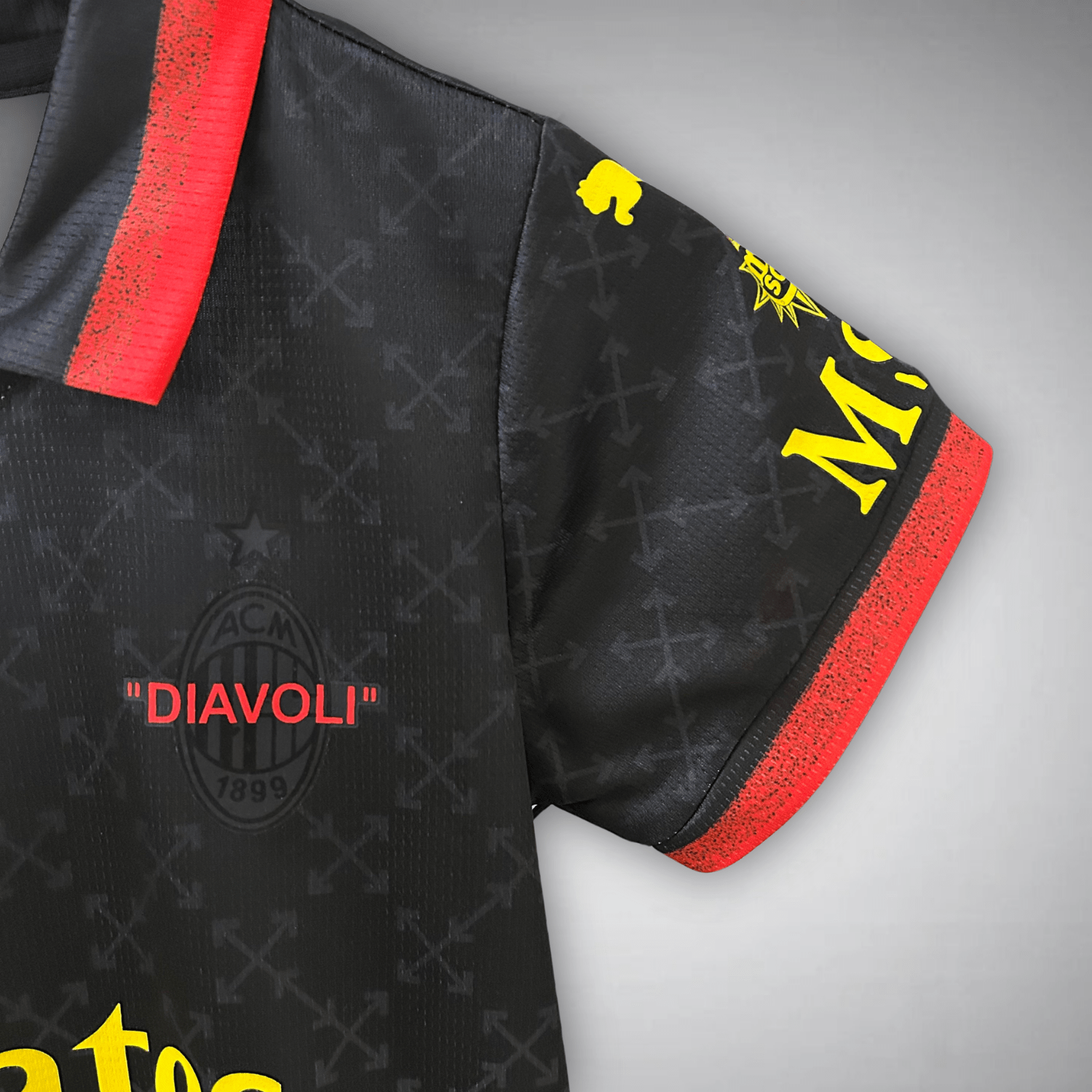 AC Milan Off-White Kids Football Kit Diavoli