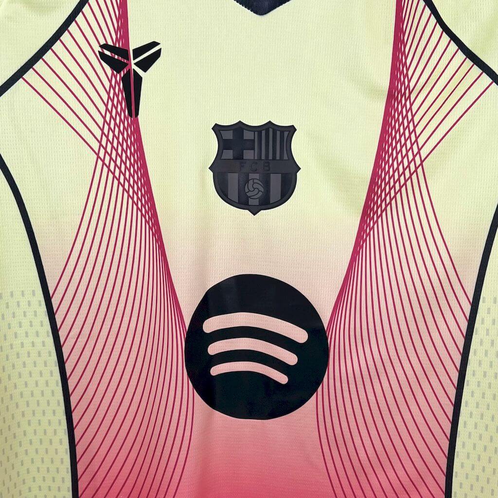 2025 26 fc barcelona yellow mamba total 90 shirt
