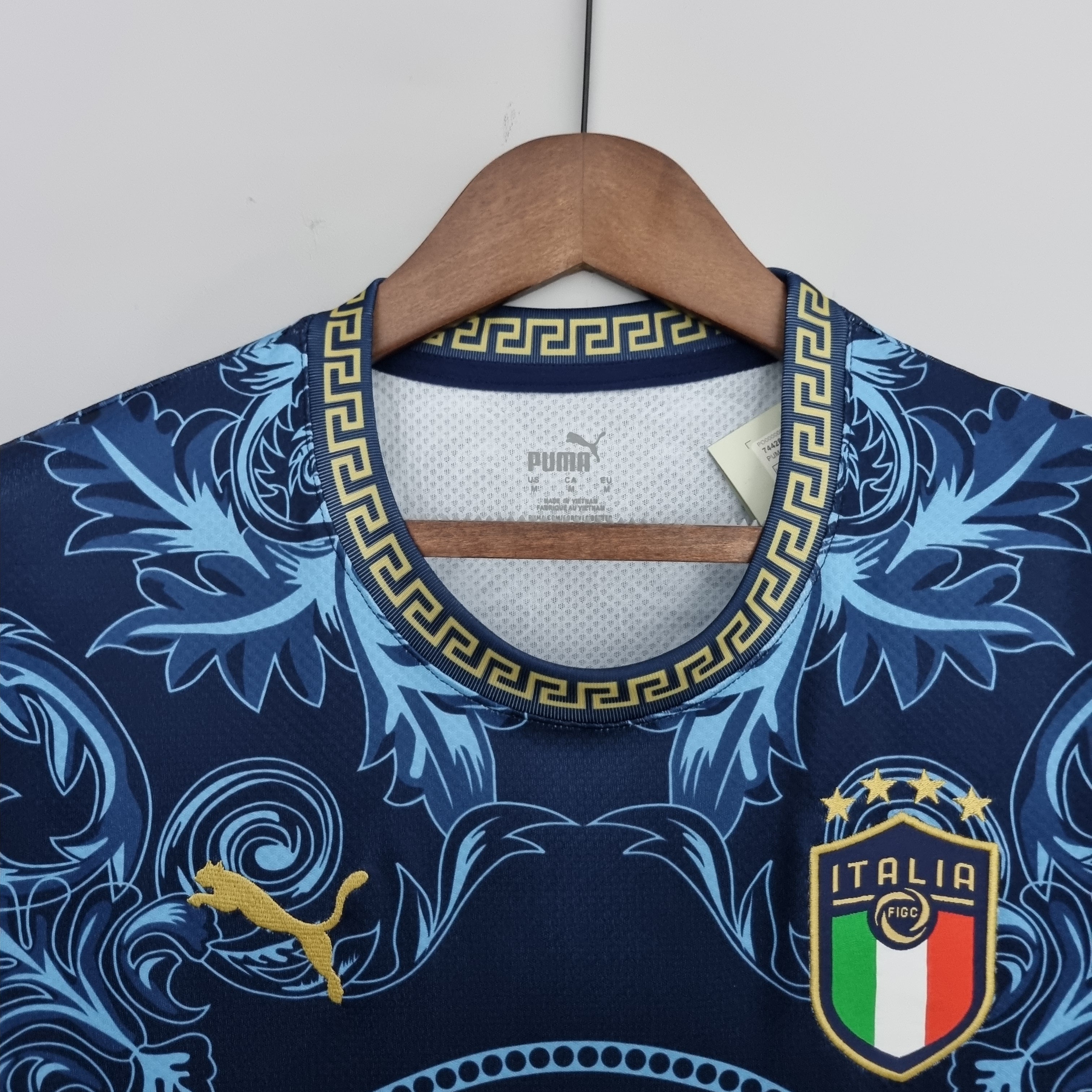 Italien Versace Hemd - Blue Aqua Edition