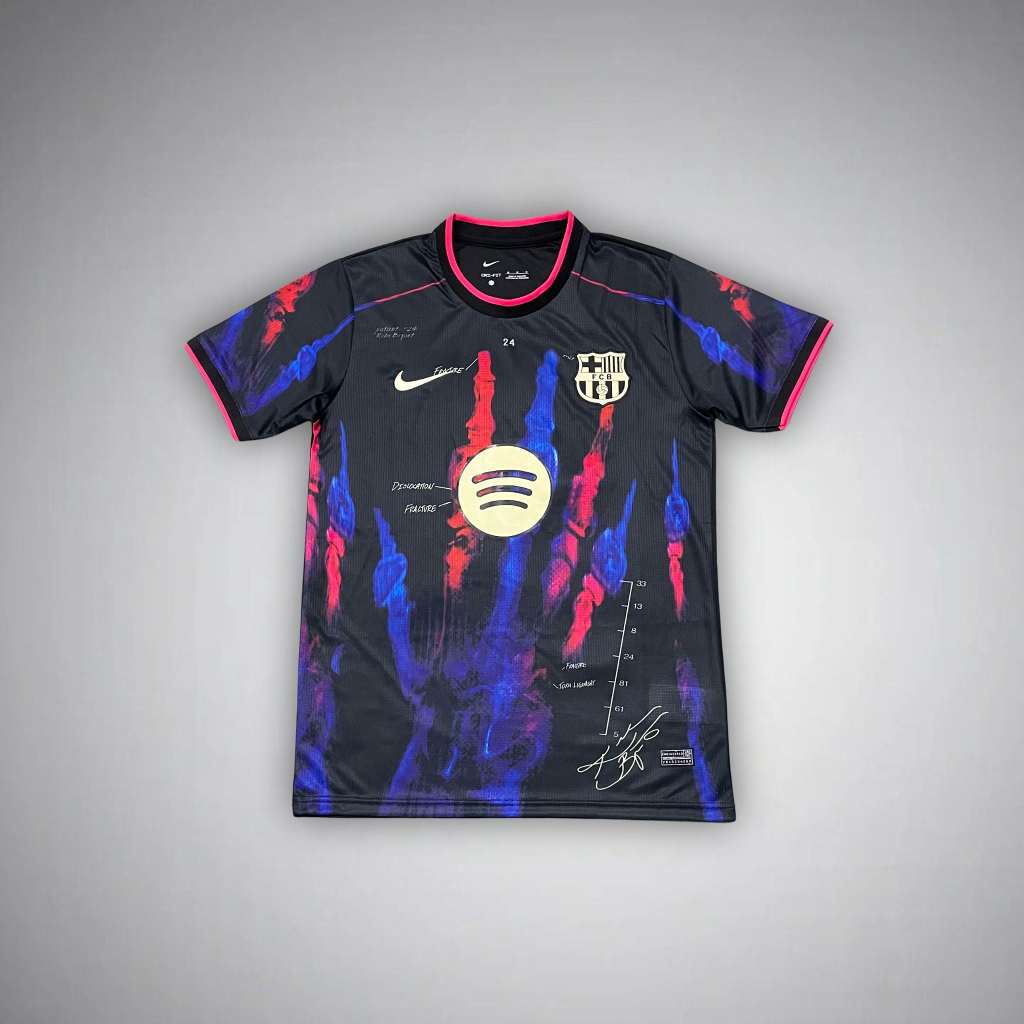 fc barcelona blood and colors shirt