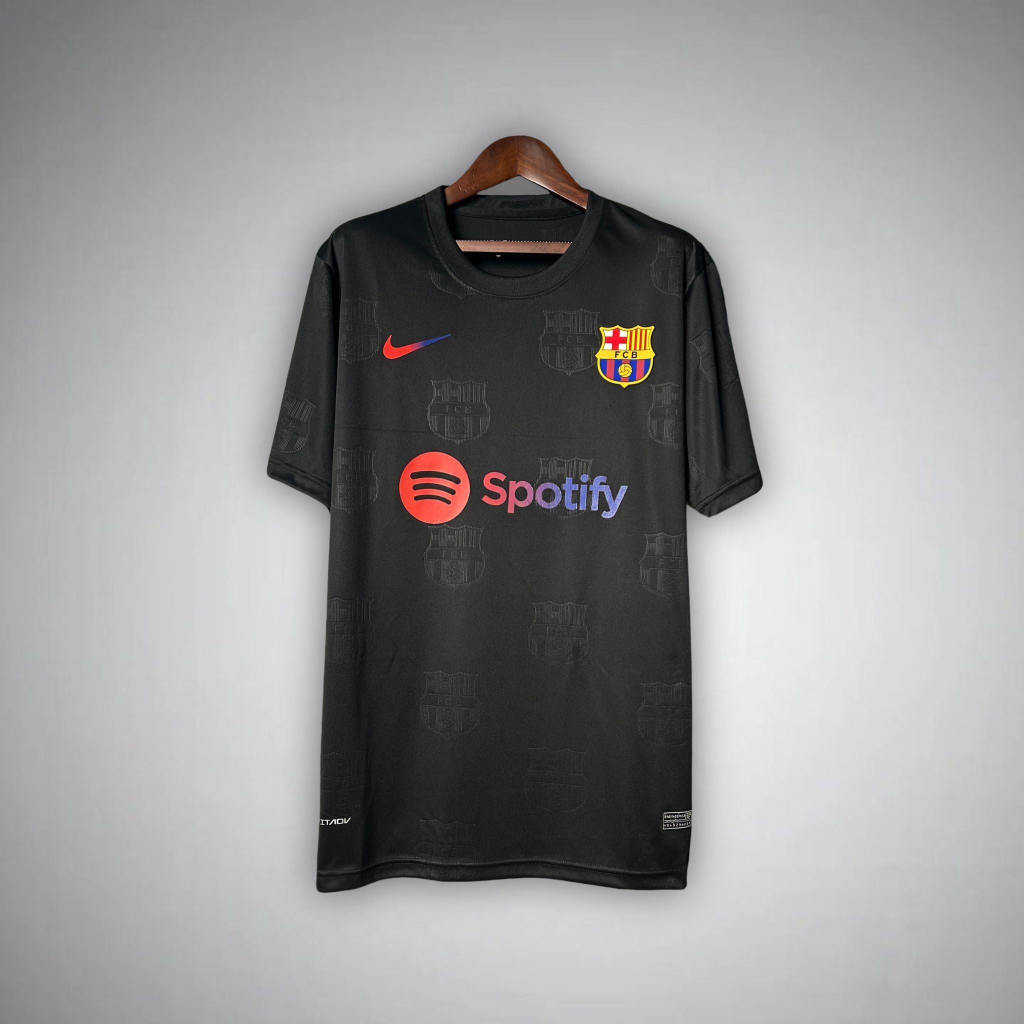 fc barcelona noir camp shirt