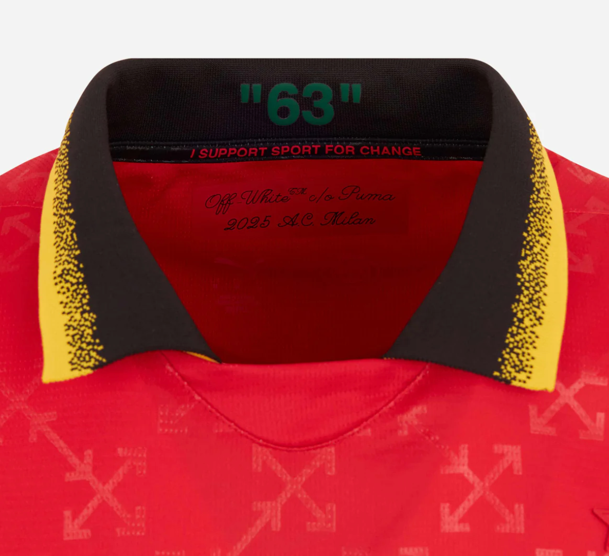 2024 25 ac milan off white shirt red limited edition