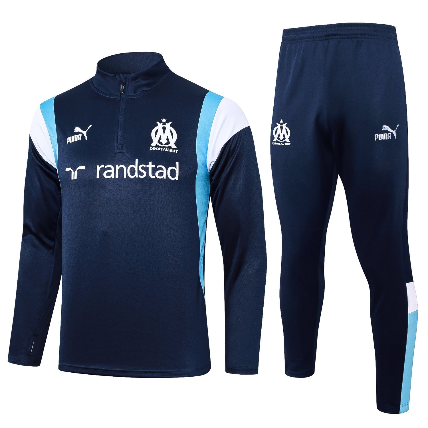 marseille 23 24 sapphire blue soccer Tracksuit