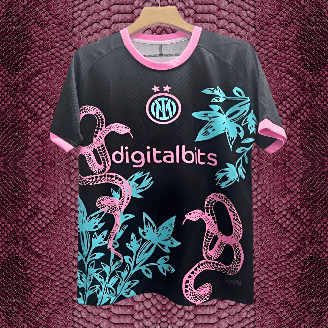 inter milan pink snake football kit