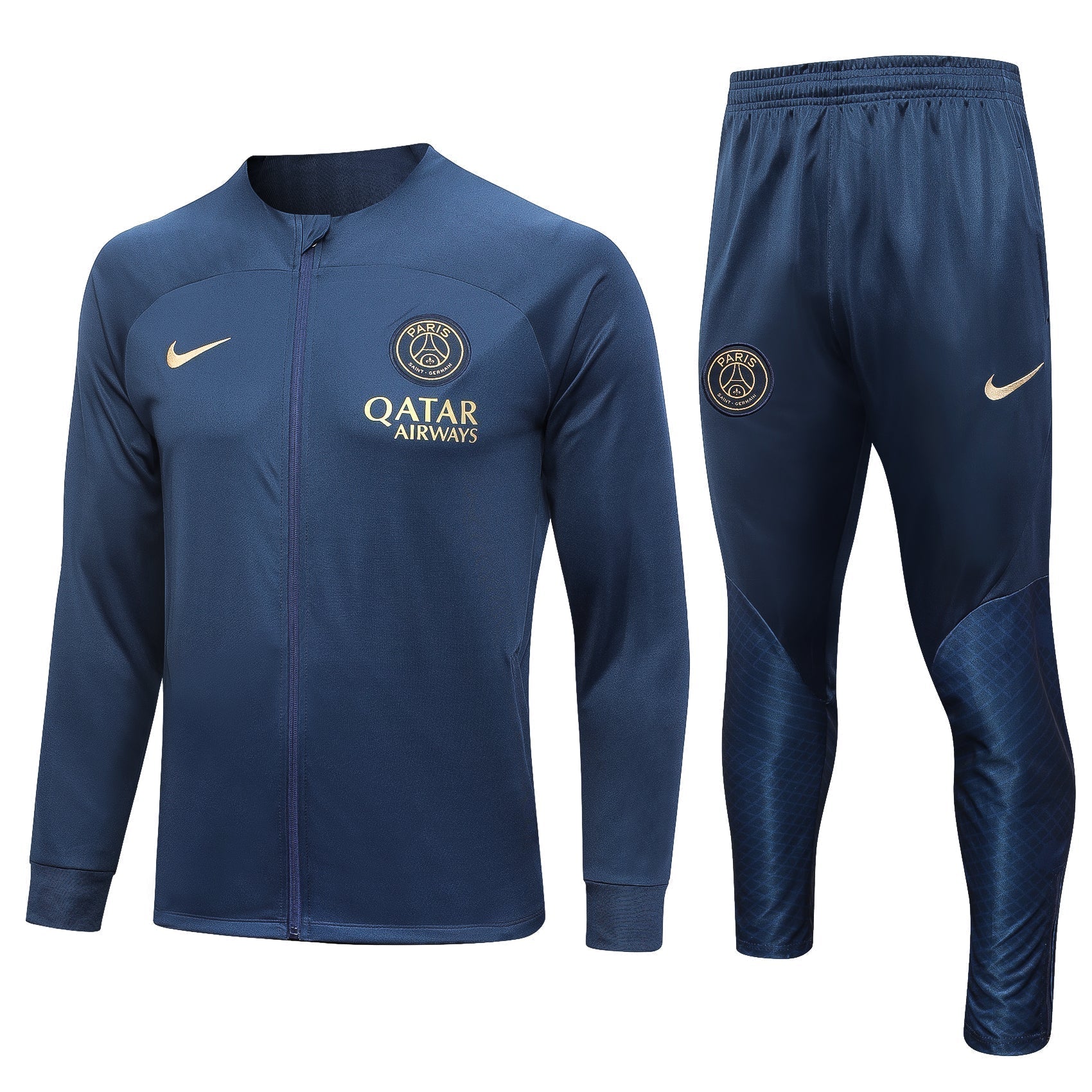 Dark Blue Football Tracksuits - FS Kit