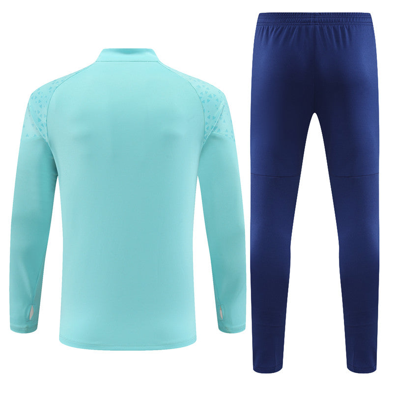 marseille 23 24 light blue Football Tracksuit