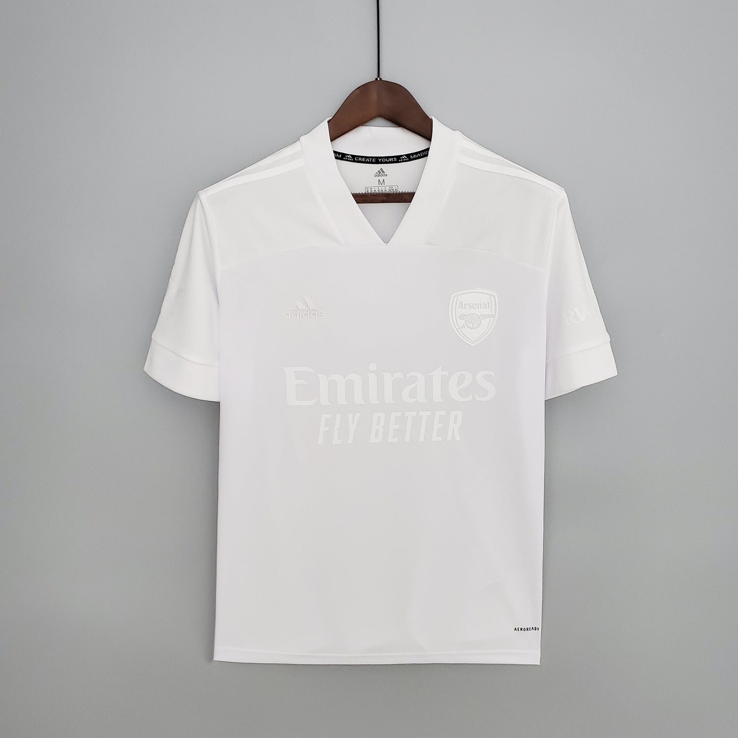 Camiseta blanca del Arsenal 21/22