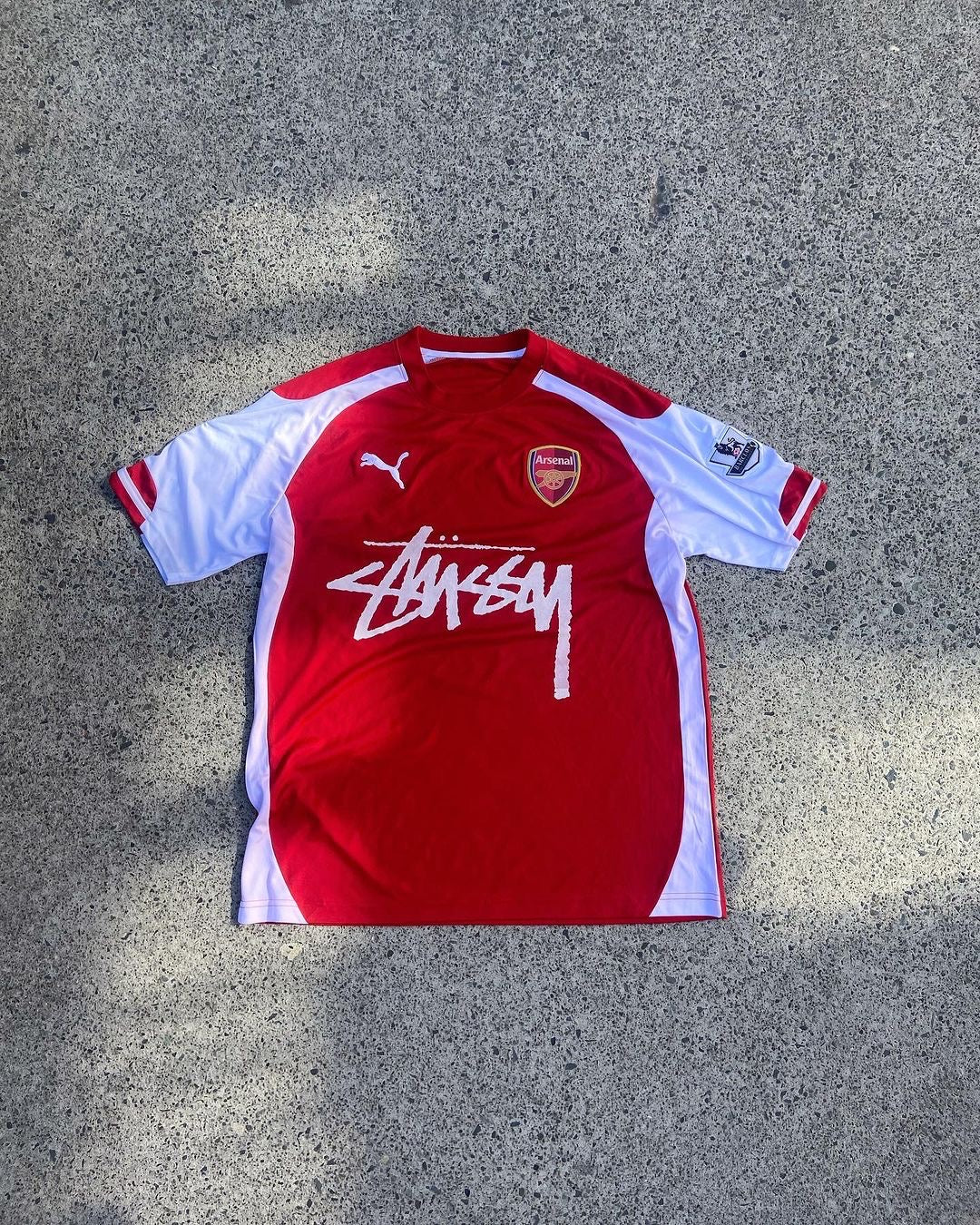 arsenal x stussy concept jersey