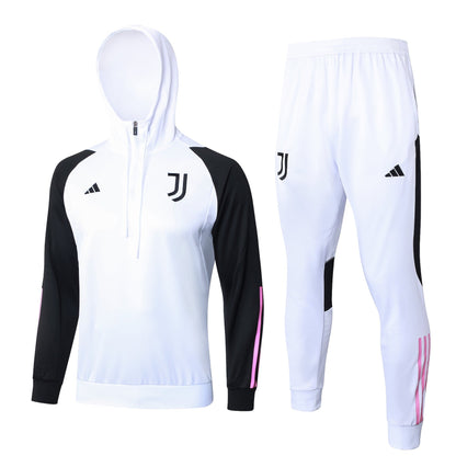 juventus 23 24 white Football Tracksuit with hat