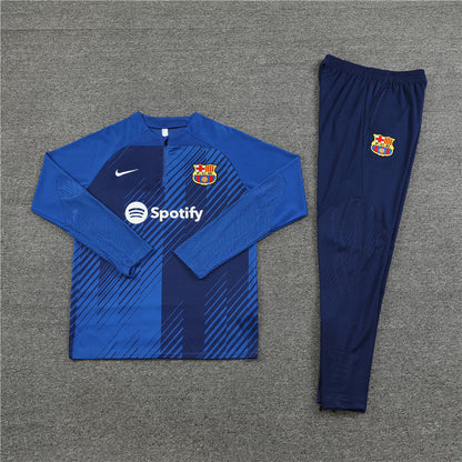 barcelona city 23 24 blue Football Tracksuit