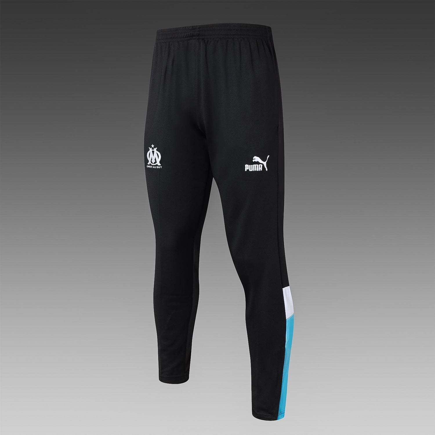 marseille 23 24 black Football Tracksuit 1