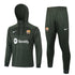 barcelona 23 24 dark green tracksuit with hat