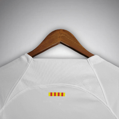 23 24 fc barcelona white long sleeve away kit