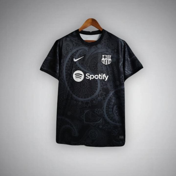 24 25 fc barcelona noir fleur premium kit