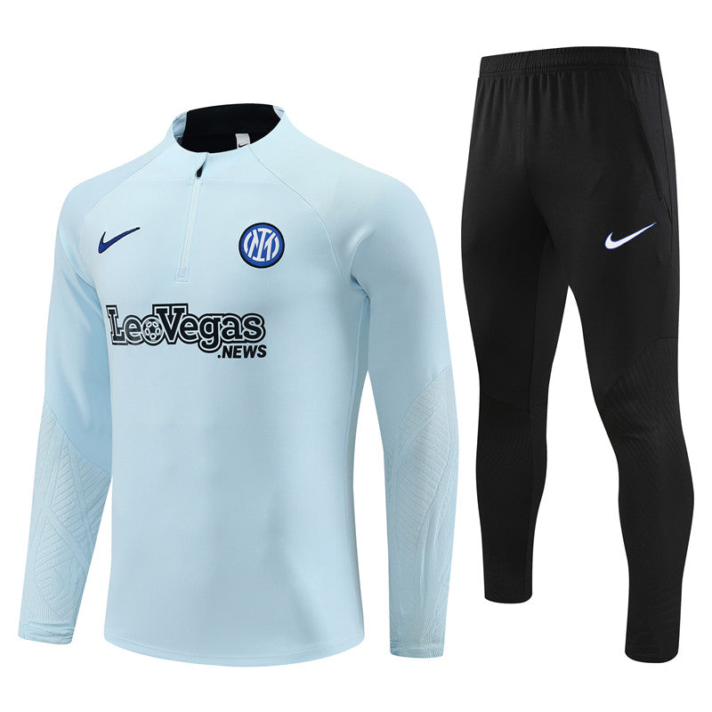 inter milan 23 24 light grey Football Tracksuit