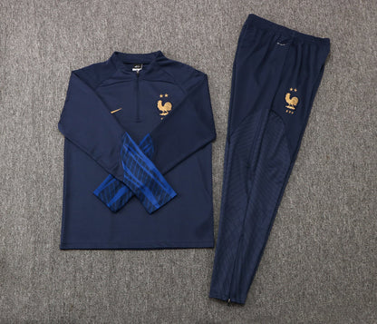 france 22 23 blue junior Football Tracksuit