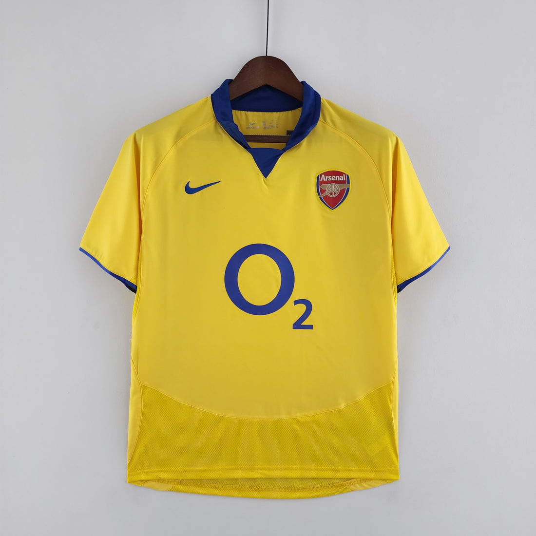 2003/2005 Arsenal Away Yellow Retro Football Shirt Gunners Henry