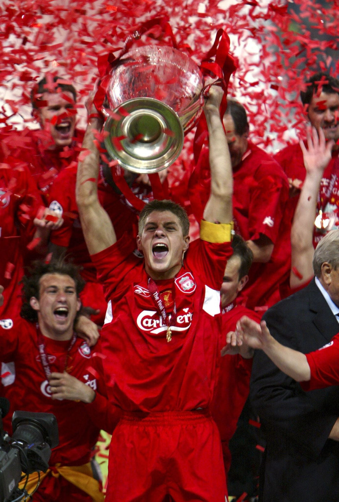 2004/2005 Liverpool Home Retro Football Shirt Champions League Final